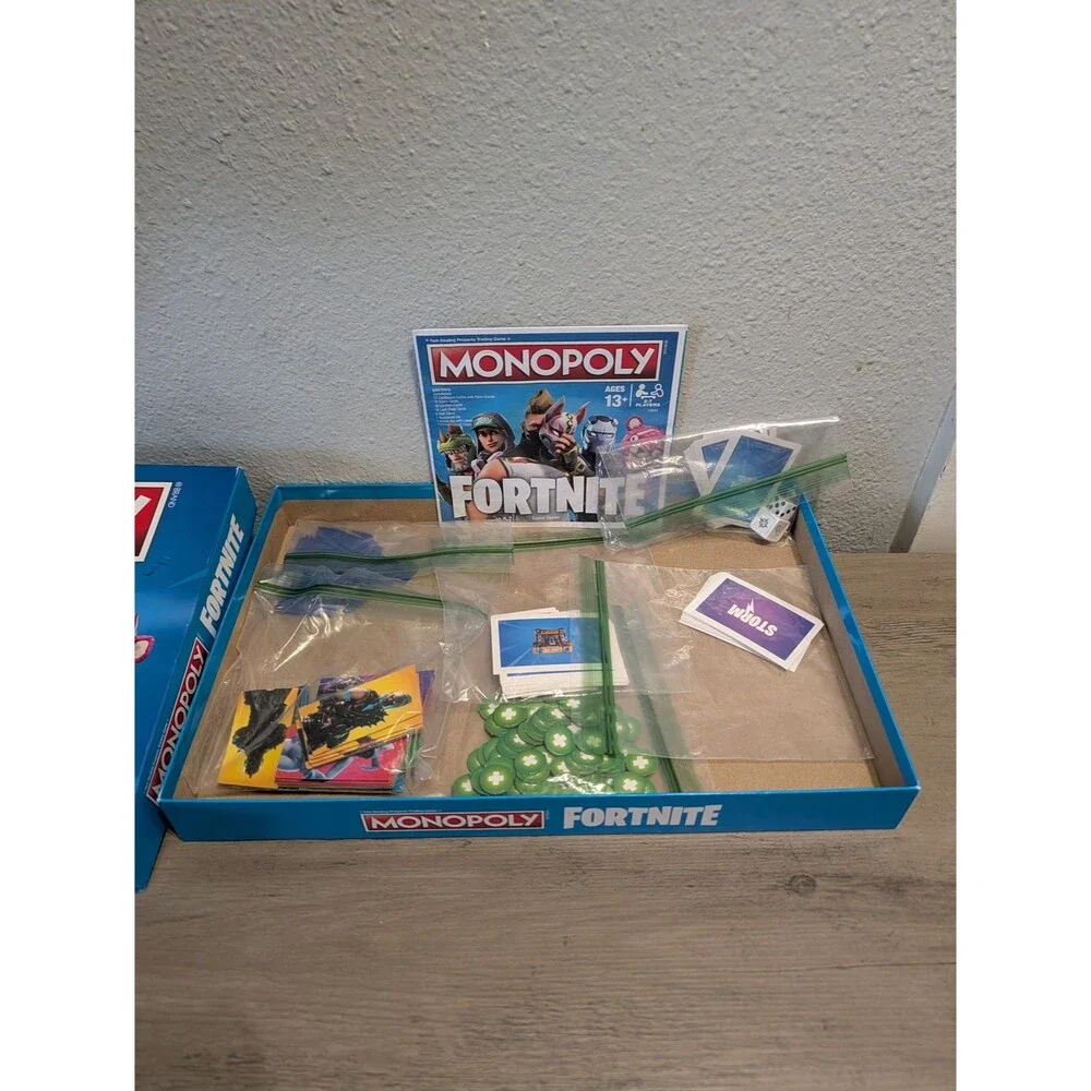 Monopoly Fortnite Edition Board Game Hasbro 2018 E6603 Blue Box 2-7